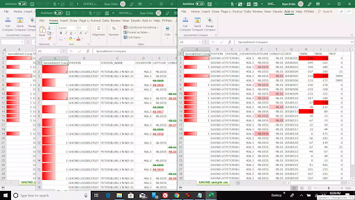 compare two excel files