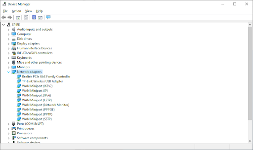 expand network adapters