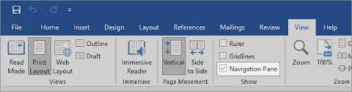 supprimer une page du volet de navigation