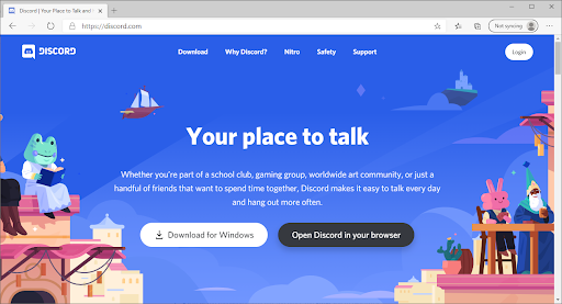 discord website'