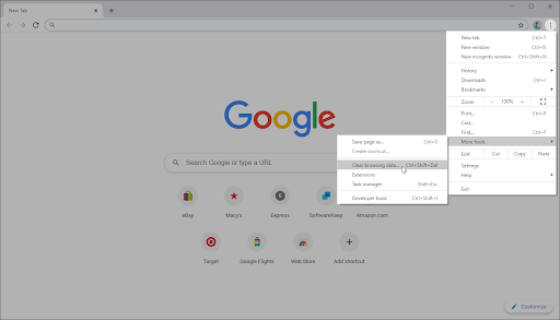 google chrome settings