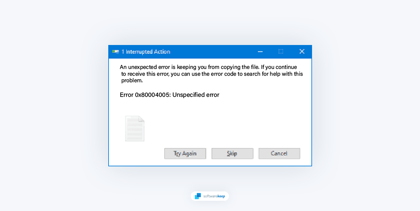 How To Fix “Error 0x80004005” on Windows