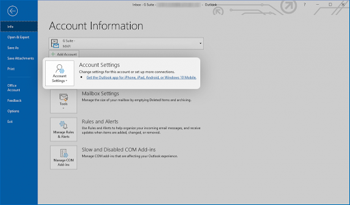 outlook dupplicate account