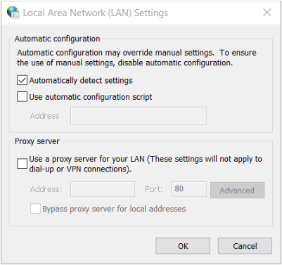 Use proxy server for your LAN