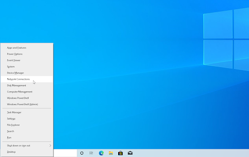 Windows Quick menu