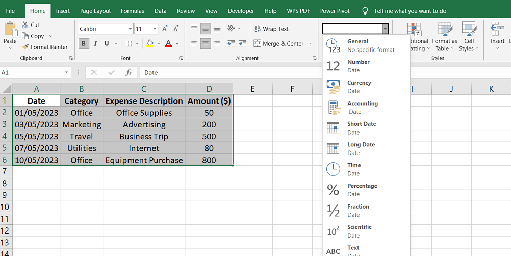 Choose the currency symbol and decide how many decimal places you want to display.