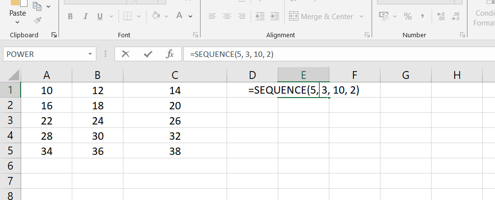 SEQUENCE Function