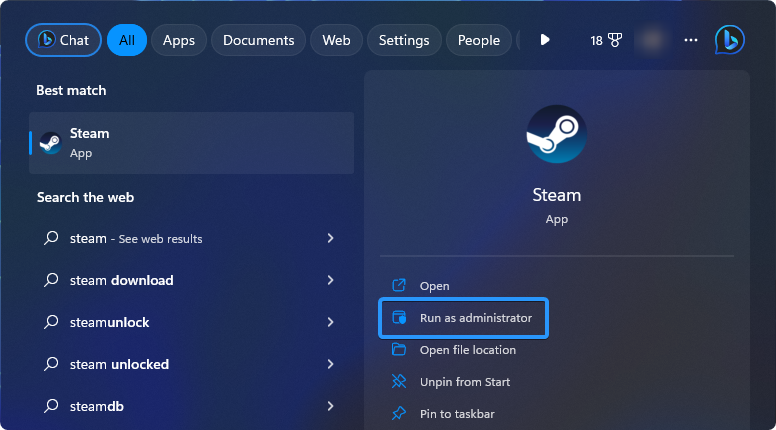 run steam as administrator