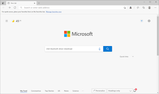 Microsoft edge search engine