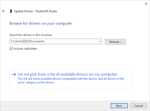 re-install audio driver