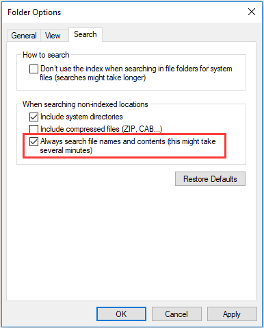 change/modify Windows Explorer Options