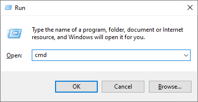 cmd-run dialog box