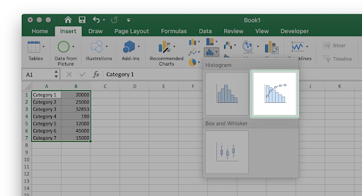 select histogram/pareto