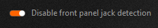 How to disable front panel jack detection (Realtek)