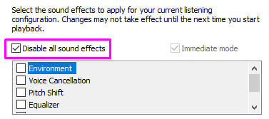 How to disable sound effects on windows