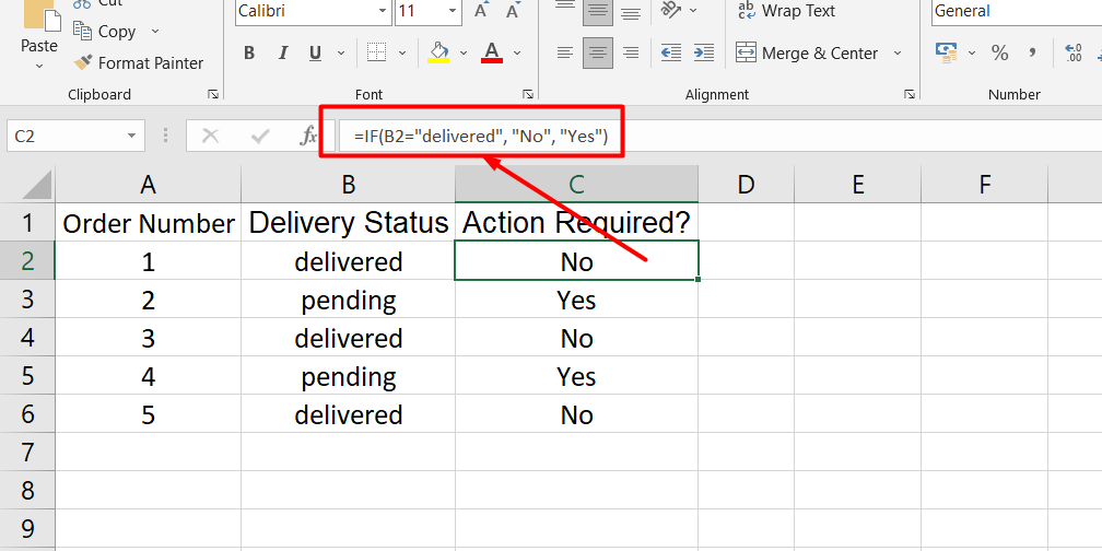 Excel IF function with text values