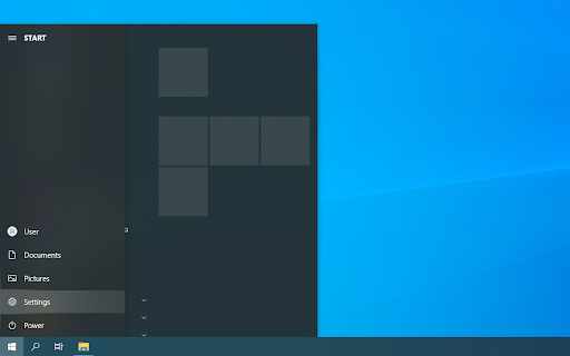 Windows start menu