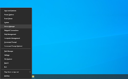 Windows start Quick Menu