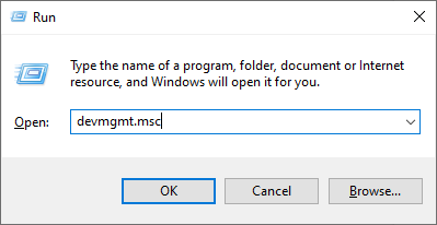 run dialog box