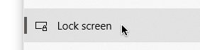 how to lock screen on windows