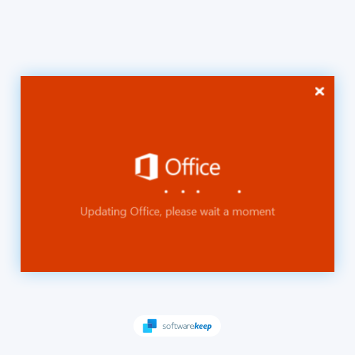 Updating Office, Please Wait a Moment
