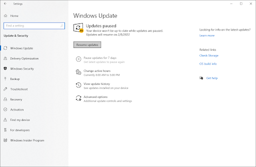 Windows Update > View all optional Updates
