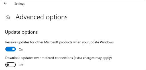 Receive Updates for other Microsoft Products when you Update Windows