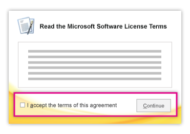 Microsoft software license terms windows 7