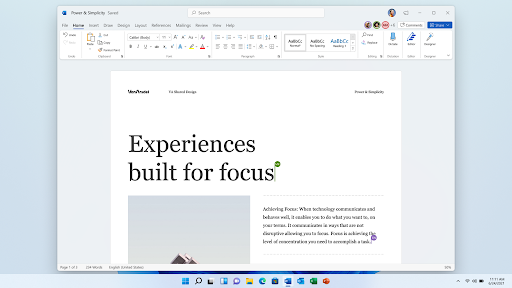 Microsoft office 2021 features
