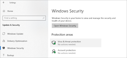 update ad security tile