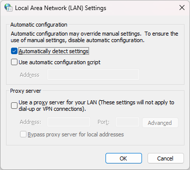 Използвайте прокси сървър за вашата локална мрежа