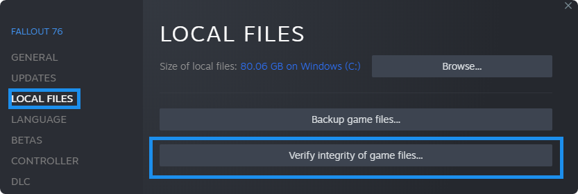 verify game files