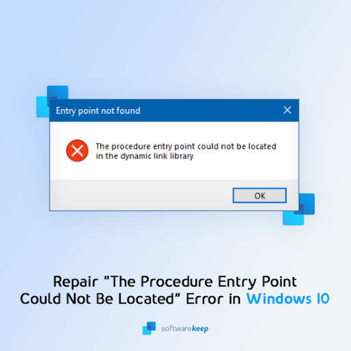 The procedure entry point could not be located in the dynamic link library
