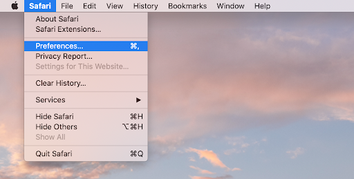 turn off notification in safari