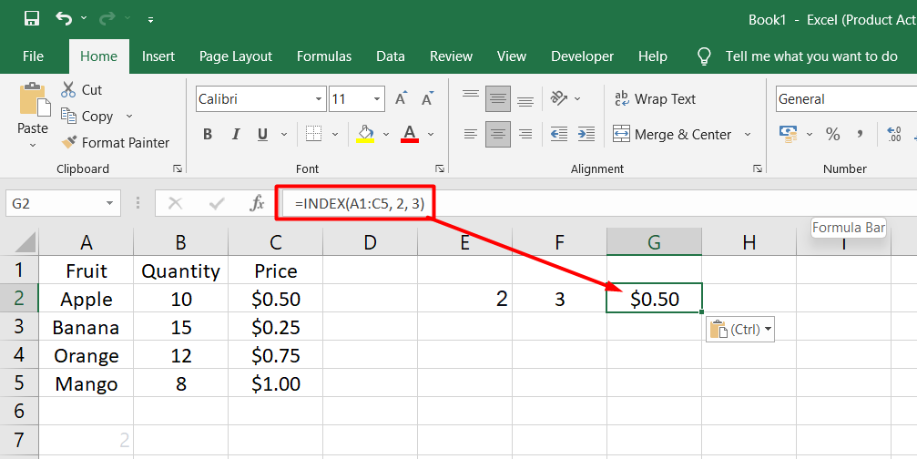 Excel INDEX and MATCH Basics