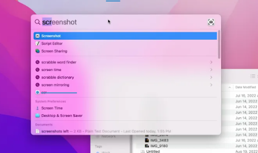 Екранна снимка на Mac: намерете приложение за екранни снимки на Mac