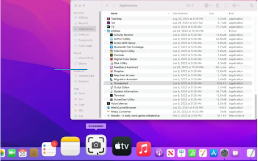 Find Mac screenshot app