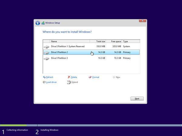 Select one of the new partitions and click Format