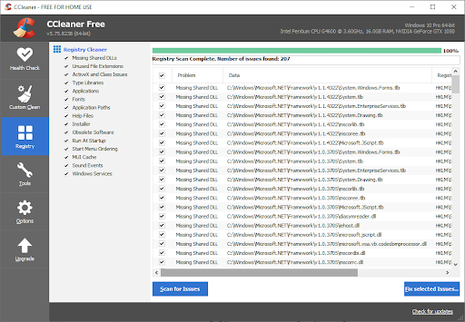 clean computer using ccleaner