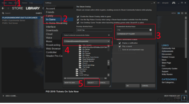 change steam screenshot folder