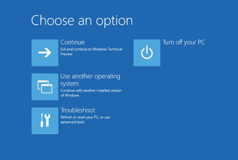 System restore on windows