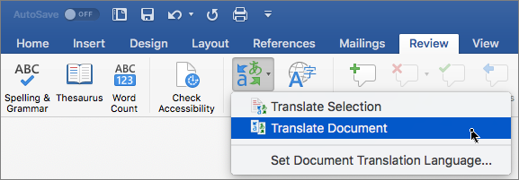 Traduire un document