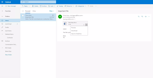 outlook web app mail