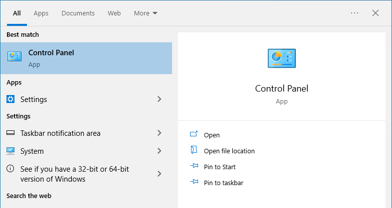 launch control panel