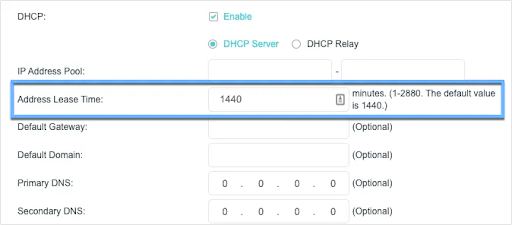 router settings