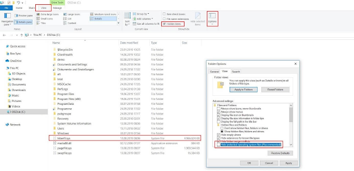 hiberfil file information in Windows 10