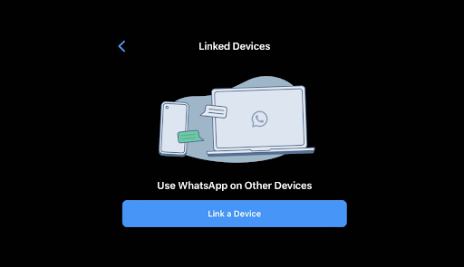 Whatsapp web > Link a device