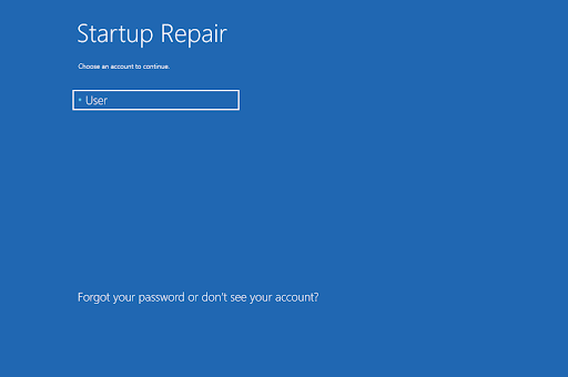Startup repair