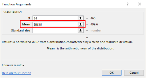 Functions Argument - Mean