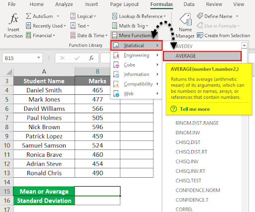 Statistical Average